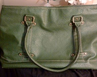 Green Estee Lauder Luggage Bag