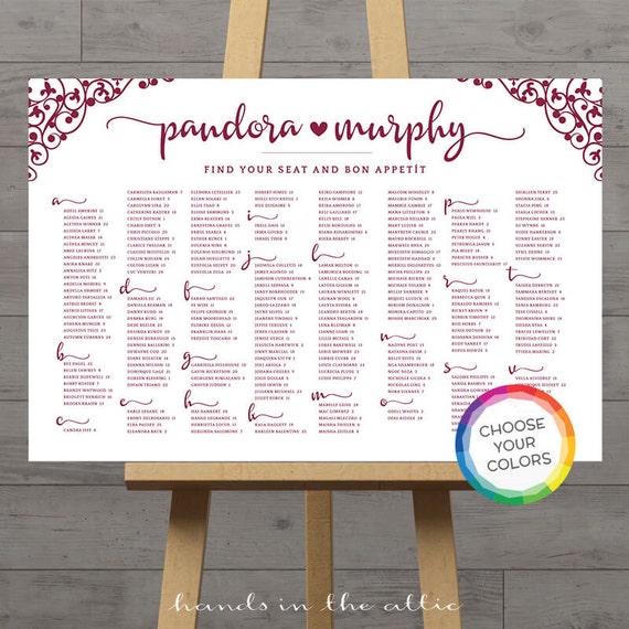 wine burgundy seating chart wedding table plan large guest excel seating chart