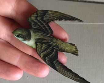 Brooch, Swooping Flight Bird