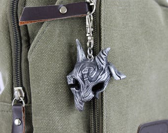 Kindred Wolf/Kindred Lamb Mix Mask League of Legends Aluminum LOL Kindred Keychain/Necklace