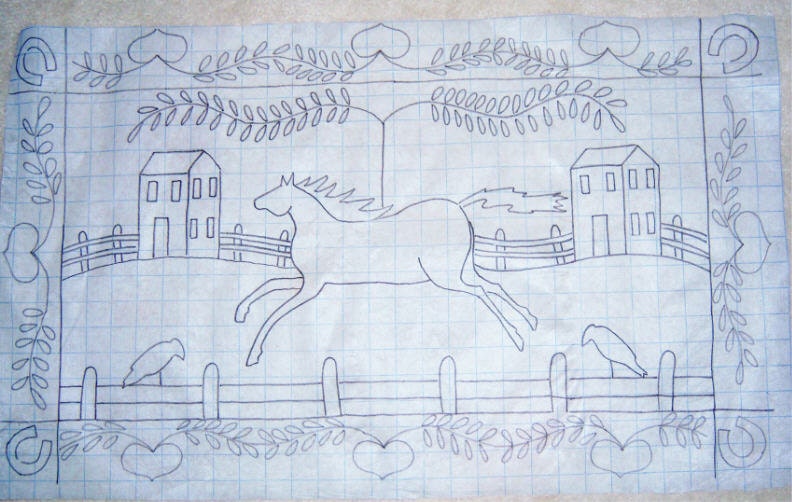 Rug Hooking PatternHorse 106