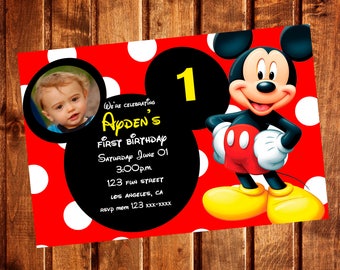 micky mouse invitations