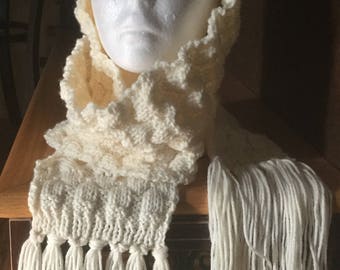Textured Fringed Scarf