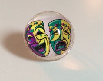 Mardi Gras Ring - New Orleans Ring - Mardi Gras Jewelry - Mardi Gras - The Big Easy - Ring - Resin Ring - Photo Ring - New Orleans