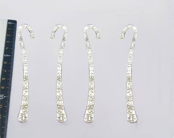 Antique silver metal bookmark