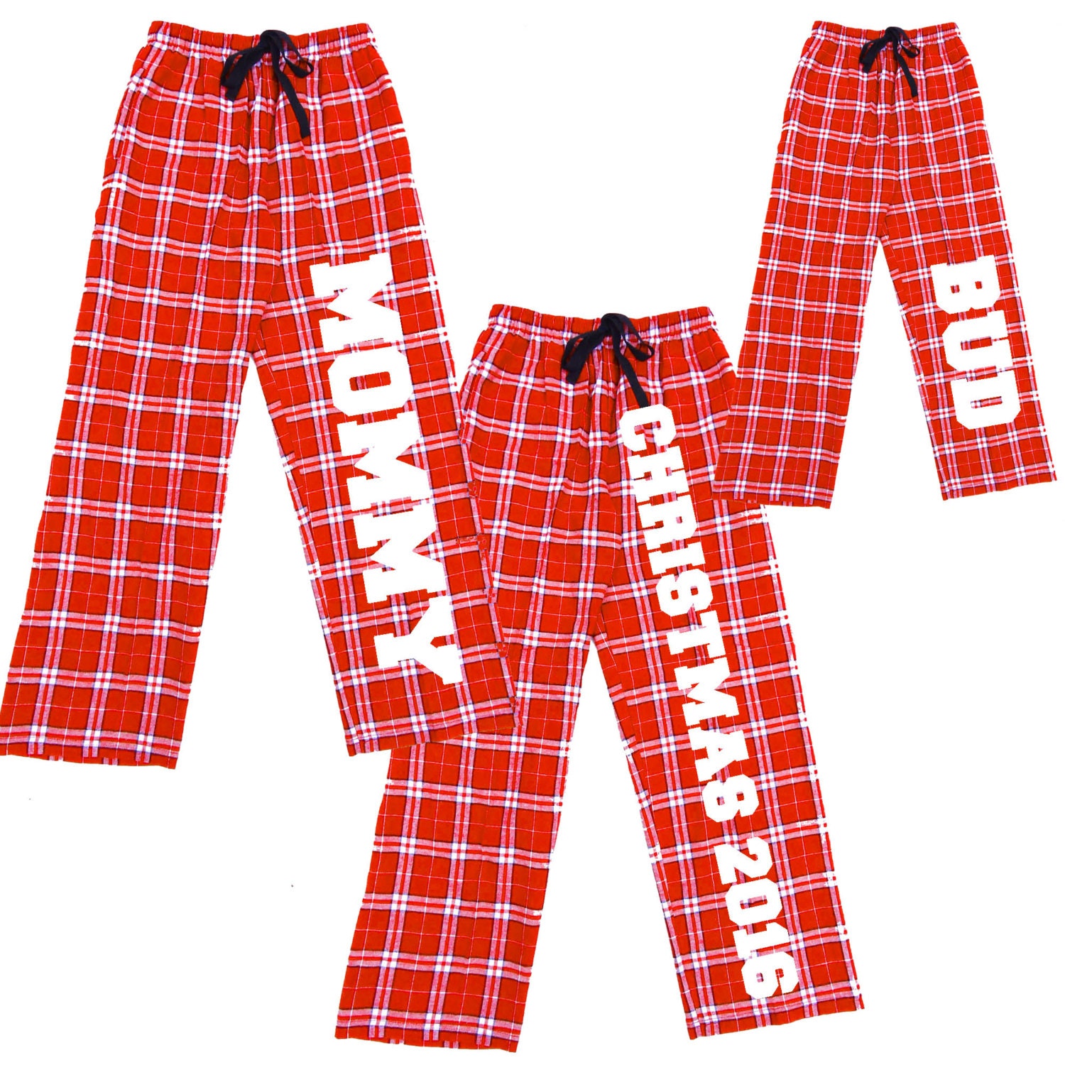 red flannel pajama bottoms