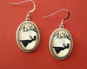 GIRL on a SWING Earrings - Silhouette Jewelry