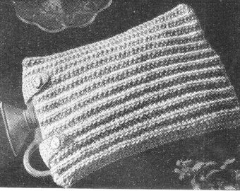 PDF Hot Water Bottle Knitting Pattern easy quick #25