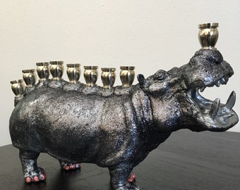 Menoppopotamus: Hippo Menorah