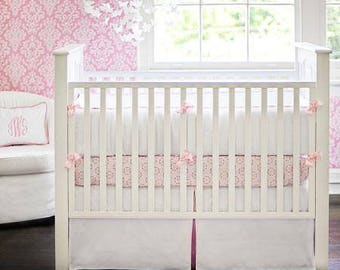 White Pique Baby Bedding Set