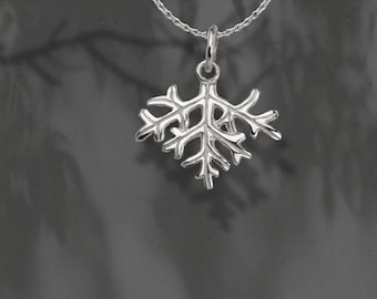 Australian Flannel Flower Leaf Pendants & Chain,Fine Silver,Handmade,Wildflower Pendants,Leaf,Gift for Her,Australian Pendants,Botanical