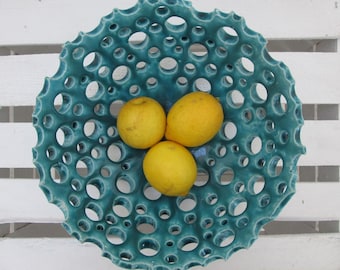 turquoise bowl, large ceramic bowl, turquoise bowl, ceramic bowl handmade pottery, modern ceramic bowl, decorative bowl, handmade ceramics