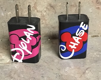 Free Shipping! Personalized FE gift cell phone plug charger pefect for teens!