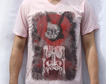 Rabbit in Your Headlights Design T shirt UNKLE