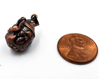 1 Antique Copper Prayer Box Charm Pendant Jewelry Supply ACPBC21MM-1D5