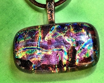 Stunning Dichroic Glass Pendant