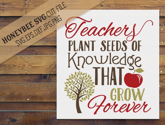 Download Teachers Plant Seeds Of Knowledge svg Teacher gift svg Teacher