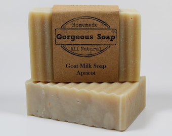 Apricot Goat Milk Soap - All Natural Soap, Handmade Soap, Homemade Soap, Handcrafted Soap