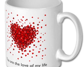 Personalised Mug 'Any Message' for Valentines Day | Perfect Gift for Girlfriend or your secret crush!