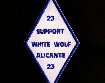 Motorcycle Club Support Patch White Wolf Brotherhood Alicante Diamond Biker