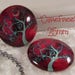 25mm - 'Carefree' (red,blue) - Photo/Decal Glass Cab (1pc or 3 pcs) : sku 05.14.17.12 B23