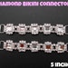 Diamond Competition Bikini Connectors, High Quality