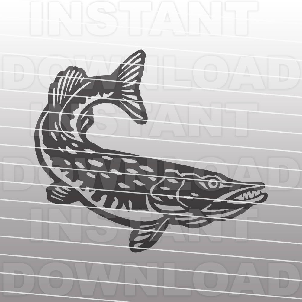 Download Pike SVG File,Pike Fishing svg,Ice Fishing svg,Fisherman ...