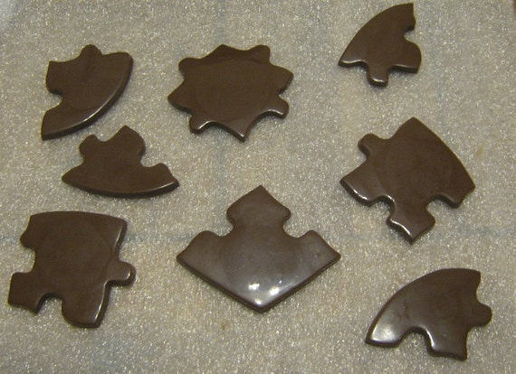 Working chocolate heart puzzle love valentine