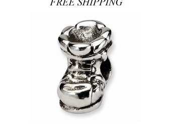 Sterling Silver Kids Shoe Bead
