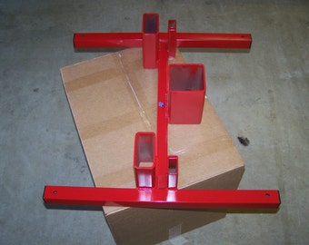 Three in one shooting target stand.