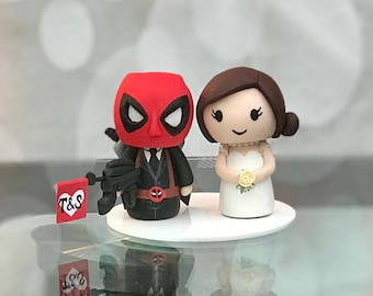Deadpool wedding cake topper