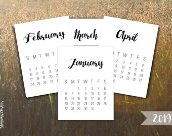 desk calendar printable