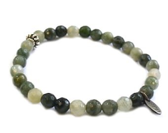 SALE 6mm Olive Mix Bracelet