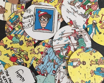 Wheres Wally Circle book Confetti, perfect for table decorations for Wedding/ birthday/kids party and much more!