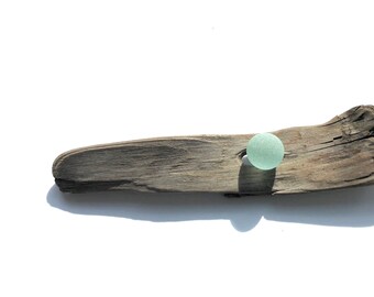 Pale Blue Aqua Cod Genuine Sea Glass Marble - Cod Beach Glass Marble - Jewelry Supplies - Pendant - Sea Glass Marble// LN49