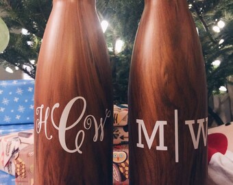 S'well Water Bottle with Personalized Custom Monogram