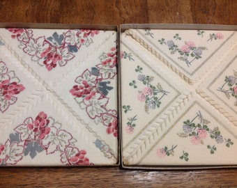Vintage Napkins by Crestwick Floral Napkins Lot of 42 Napkins
