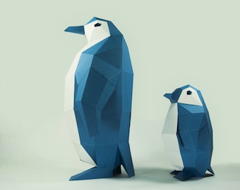 Penguin Model , Penguin, Paper DIY Kit, 3D Papercraft Animals, Penguin Kit, Papercraft Kit, DIY Penguin, 3D Paper Crafts animals