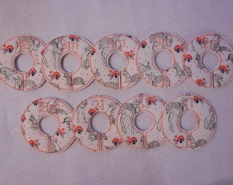 woodland animals closet divider set