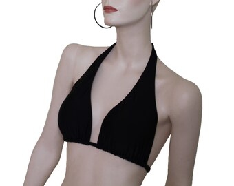 Bikini top 'Basic', swimsuit, mix and match, halter bathing suit top, swimming suit, bikini top solid color.
