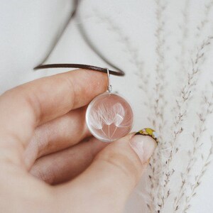 Mothers Day gift | Real Dandelion Necklace | Plant Dandelion Wish necklace | Real Dandelion jewelry | Dandelion seeds necklace | mom gift