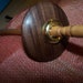 Top Whorl Drop Spindle with Bolivian Rosewood on Local Birch (DS156)