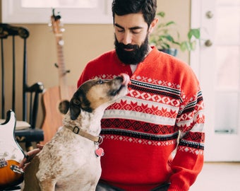 Vintage Fair Isle Sweater | Oversize Comfy Sweater