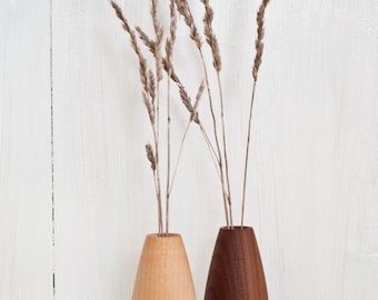 Vase, Weed Pot, Stick Pot, Wood Bud Vase, Wooden Vase, Mini Vase
