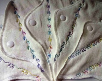Organic Hemp and Cotton CLOTH THONG PADS/ Panty Liner Sanitary Thong Pads and Liners For Ladies Made from Hemp Fleece & Cotton Eco Friendly