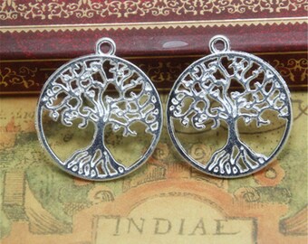Tree of life Tree of family Lucky tree 18kt goldplated