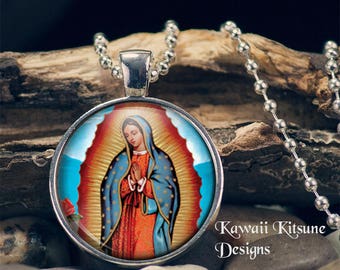 Blessed Virgin Mary, Our Lady of Guadalupe, Catholic Jewelry, Virgin of Guadalupe, Virgen de Guadalupe, Nuestra Señora de Guadalupe