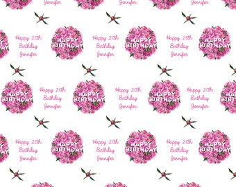Personalized Birthday Wrapping Paper