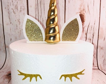 Unicorn Cake Topper, Birthday Cake, Unicorn Birthday Party, Unicorn Cake