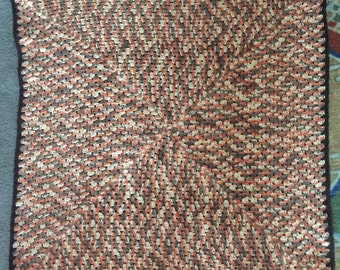 Crochet lap blanket